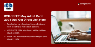 ICSI CSEET Admit Card May 2024 Out